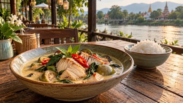 Enjoy a quick and creamy thai fish curry recipe